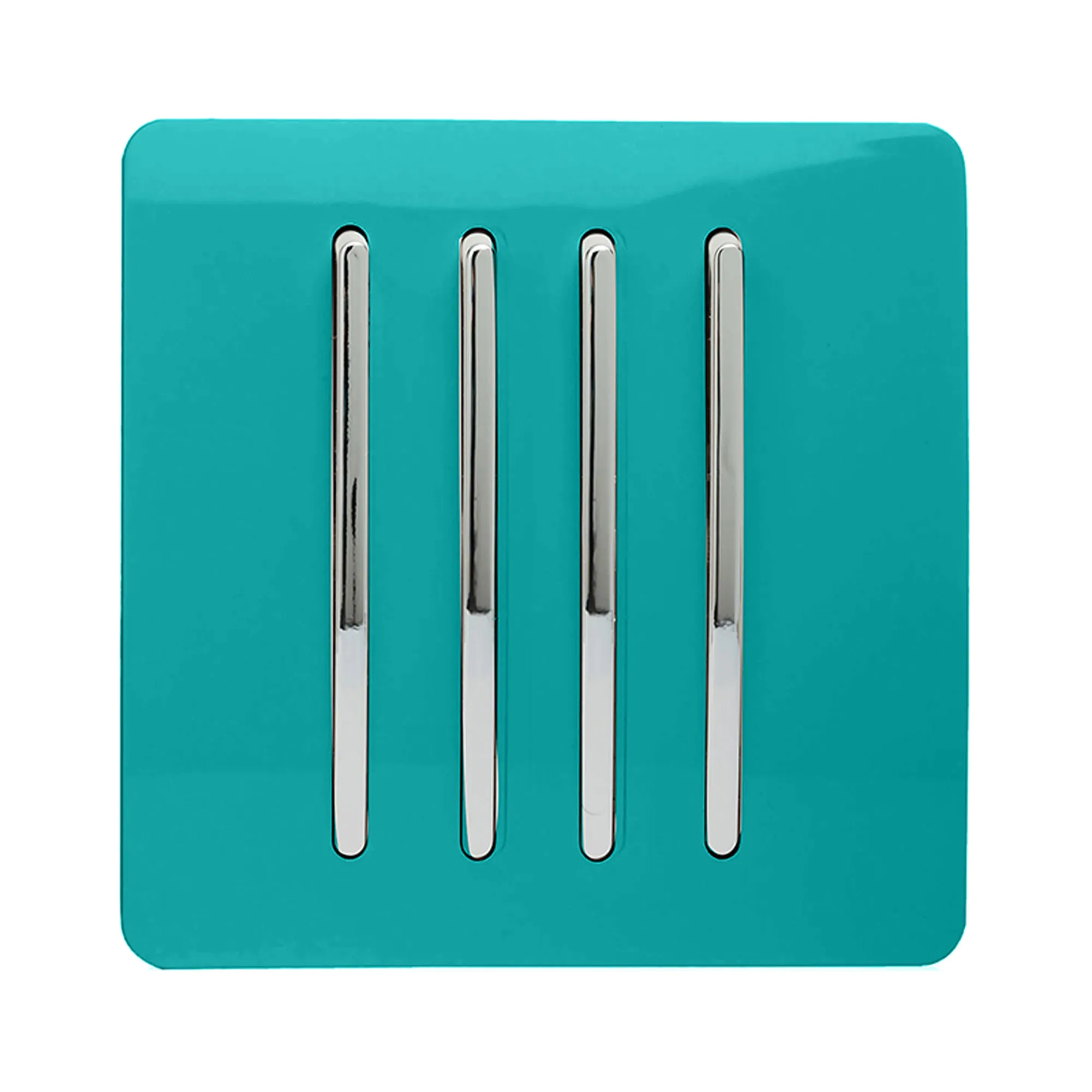 ART-SS8BT  4 Gang 2 Way 10 Amp Rocker Bright Teal